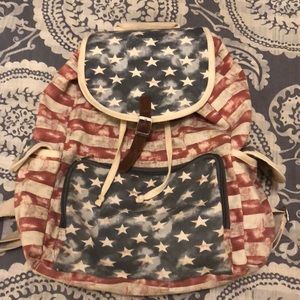 American flag backpack